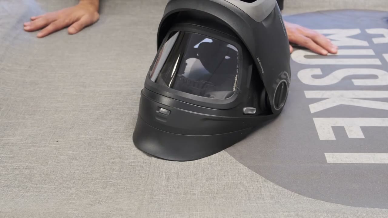 G5-01 helmet front with the clear visor visible and no auto-darkening welding filter fitted